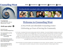 Tablet Screenshot of counselingwest.com